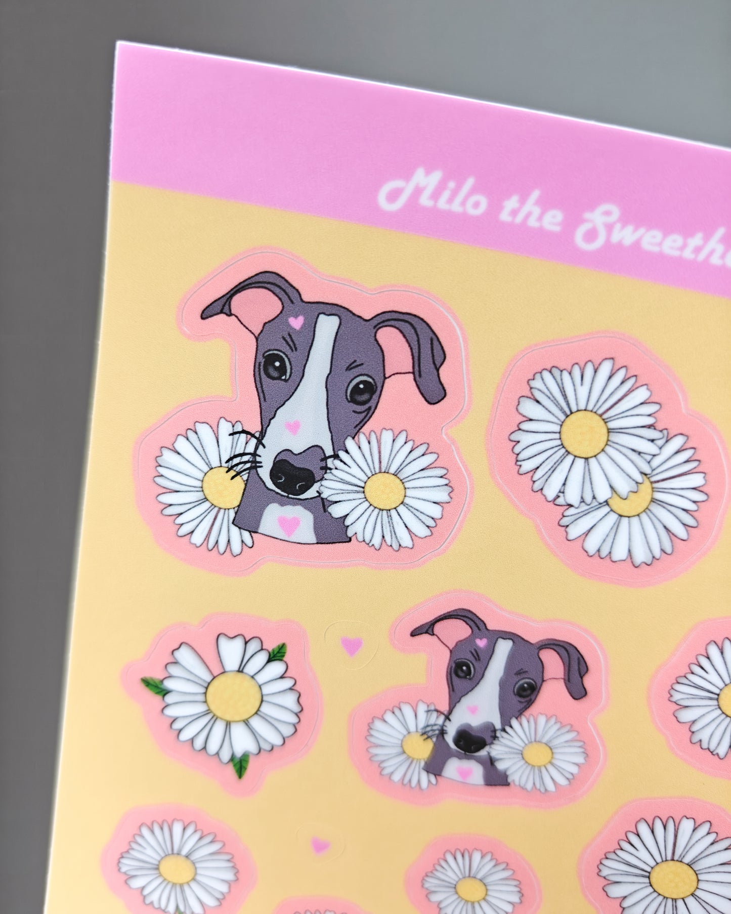 Cute Puppy Vinyl Sticker Sheet