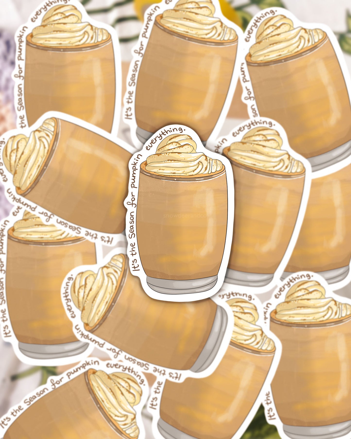 Pumpkin Everything Latte Sticker