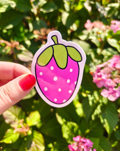 Strawberry Vinyl Sticker
