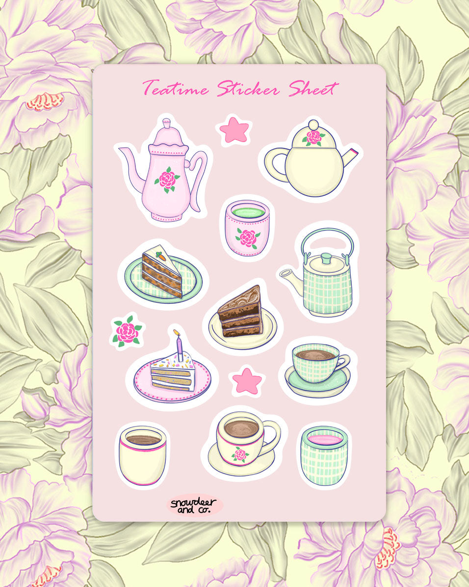 Tea Party Sticker Sheet