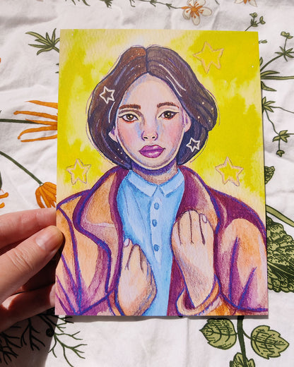 Watercolor Woman Art Print – 5x7 Wall Art
